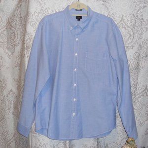 J. Crew Oxford L/S Shirt Blue Slim L Button Down